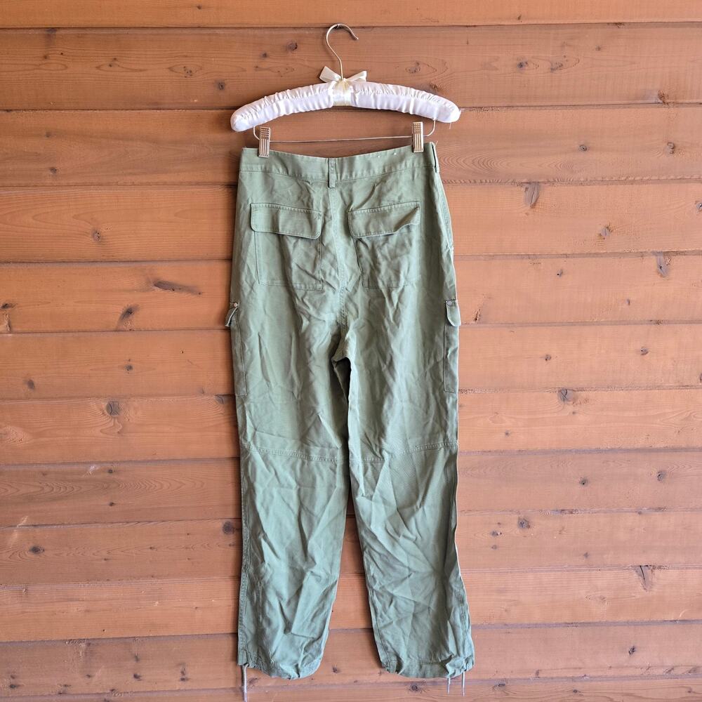 Scotch & Soda Lara Cargo Jogger Pant Trouser Green High Rise XS Boho Granola - Picture 5 of 7